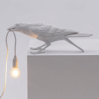 Seletti Bird Lamp White Playing